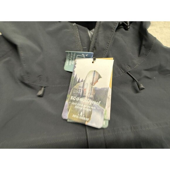 Royal Robbins Mens XL Full Zip Hooded Rain Jacket Windbreaker Navy $159 NWT READ - Picture 3 of 16